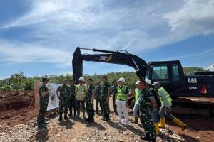 Danrem 073/Makutarama Tinjau Marshaling Area Yonif TP 935/Satria Bahurekso di Kendal