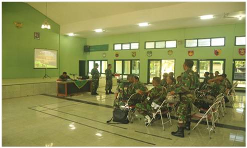 	Korem Tinjau Medan UST Yonif 410/Alugoro