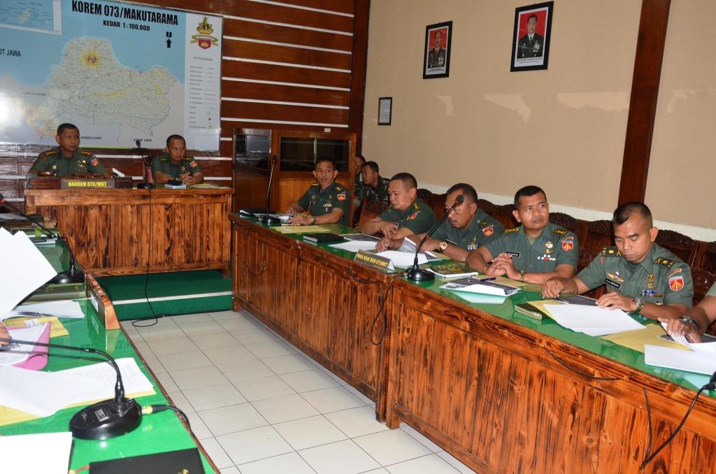 Penuhi Kebutuhan Jabatan Organisasi Korem Sesuai Dengan DSPP Orgas