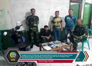 Lagi! Babinsa Kendal Tangkap Pengedar Obat-Obatan Terlarang di Sukorejo
