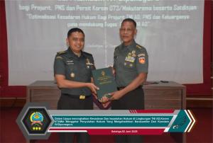 Danrem 073/Makutarama Buka Kegiatan Penyuluhan Hukum : Bekali Prajurit dengan Pemahaman Hukum yang Kuat