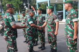 Danrem 073/Makutarama Tinjau Kodim 0718/Pati, Pastikan Kesiapsiagaan Pengamanan Wilayah