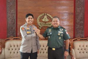 Perkuat Sinergi TNI–Polri, Danrem 073/Makutarama Terima Kunjungan Kapolres Salatiga