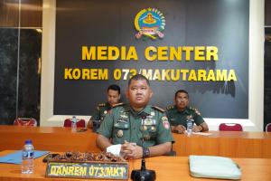 Danrem 073/Makutarama Ikuti Vicon Bersama Kasad, Bahas Pembangunan Jembatan dan Sekolah