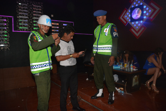 Denpom IV/3 Salatiga Razia Tempat Hiburan Malam