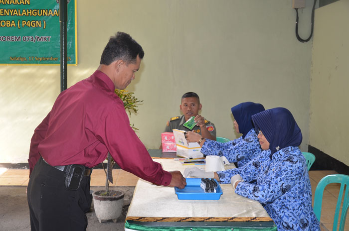 Korem Laksanakan Tes Urine