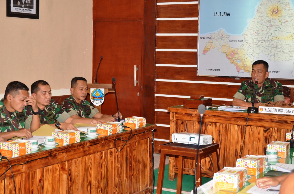 Sidang Panitia Karier (Pankar) Jabatan bagi Pama di jajaran Korem