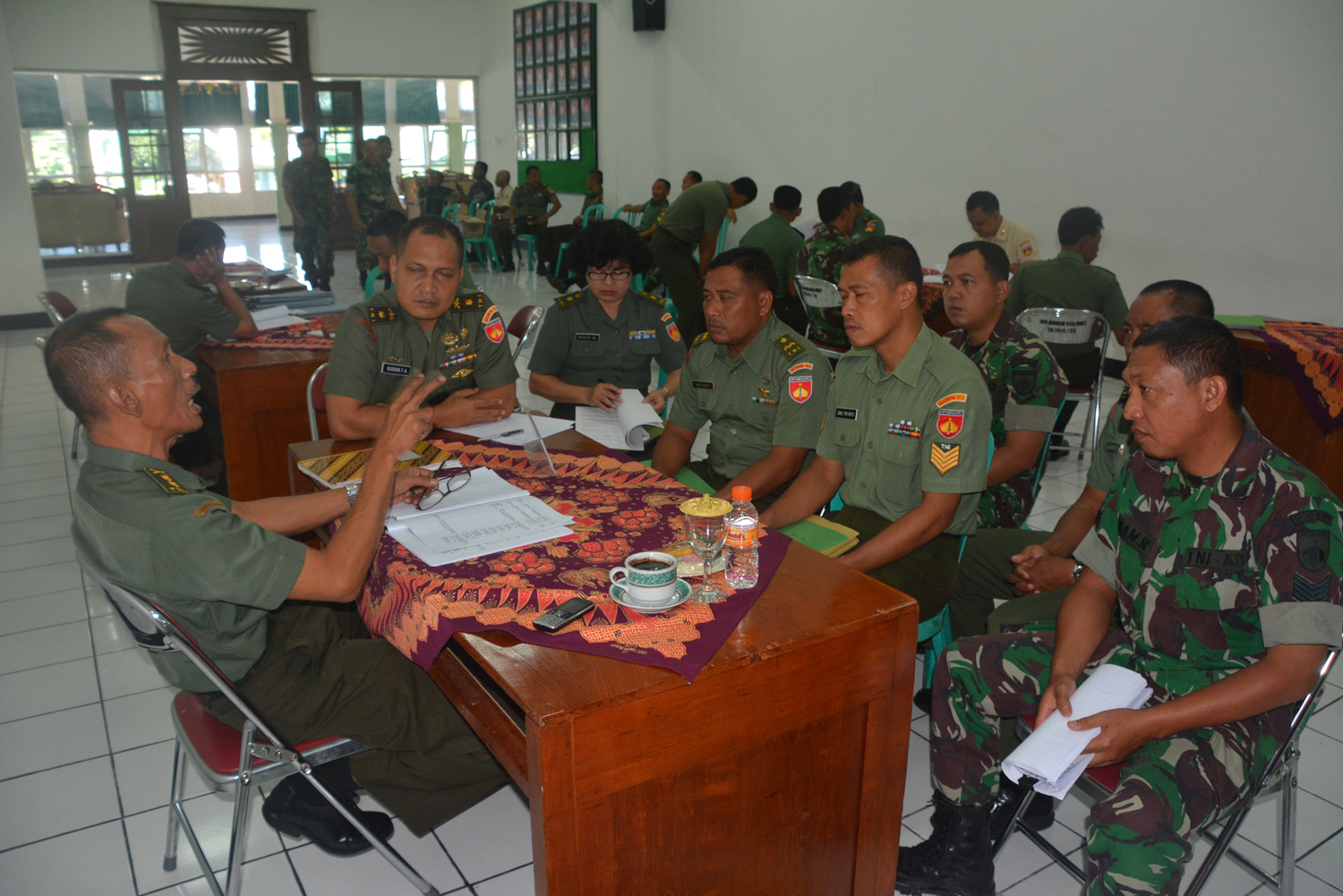 Wasrik Irdam IV/Diponegoro Periksa Korem 073/Makutarama