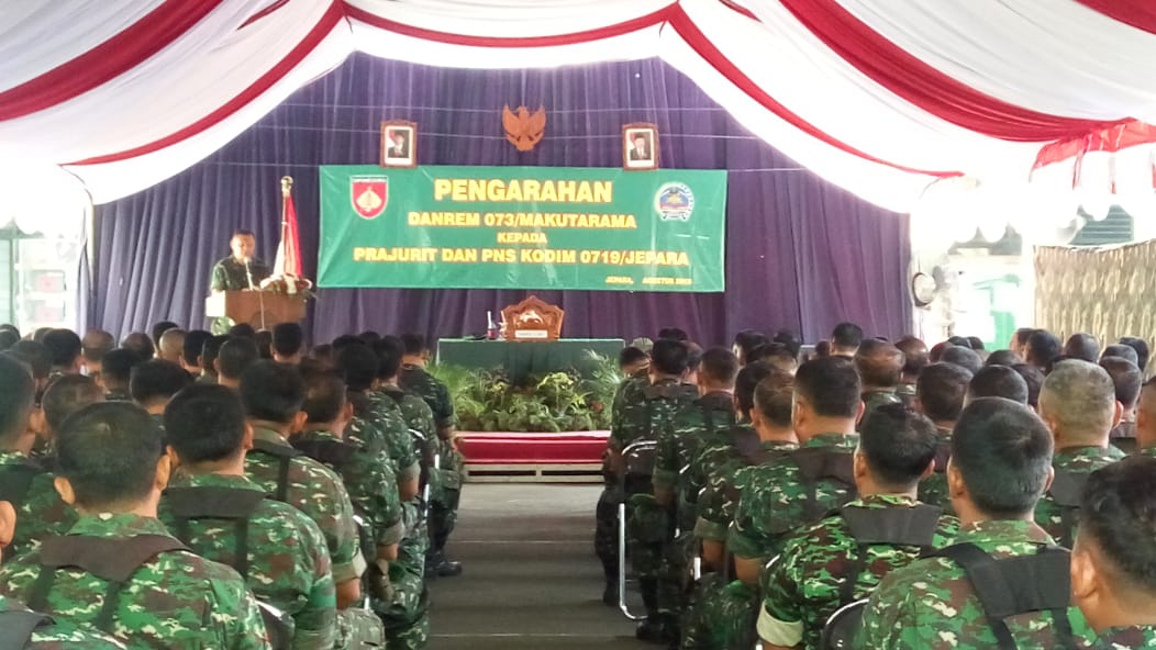 Danrem 073/Makutarama Kol Arh Moch Erwansjah Berkunjung Ke Kodim Jepara