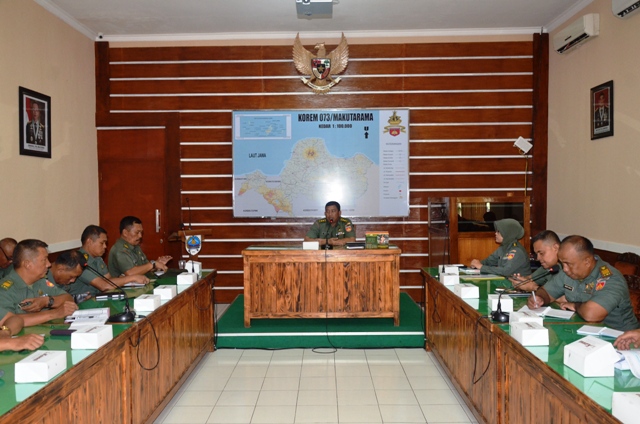 Korem Salatiga Matangkan Pelaksanaan Semapta Periodik