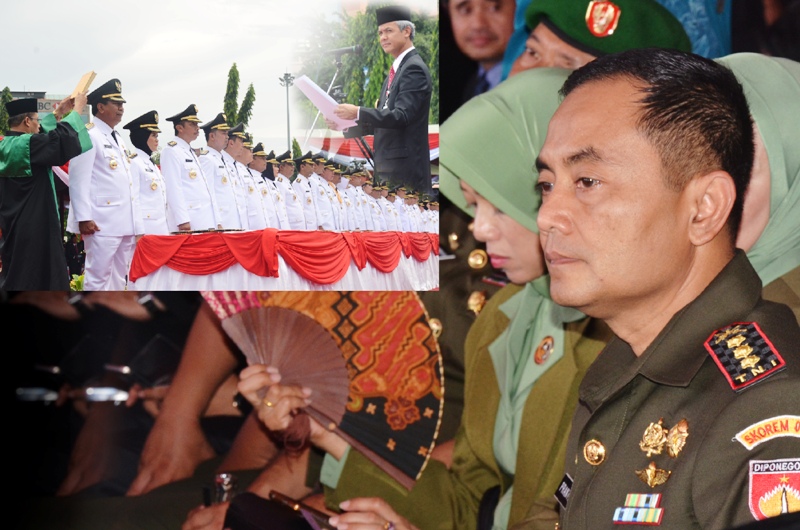  Danrem Kol Kav Prantara Santosa, S.Sos., M.Si., M.Tr (Han) Saksikan Ikrar Sumpah Janji Bupati