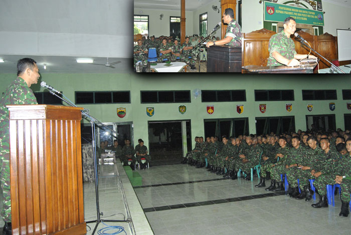Tiga Satuan Perbatasan Terima Luhkum dan Ceramah Bintal