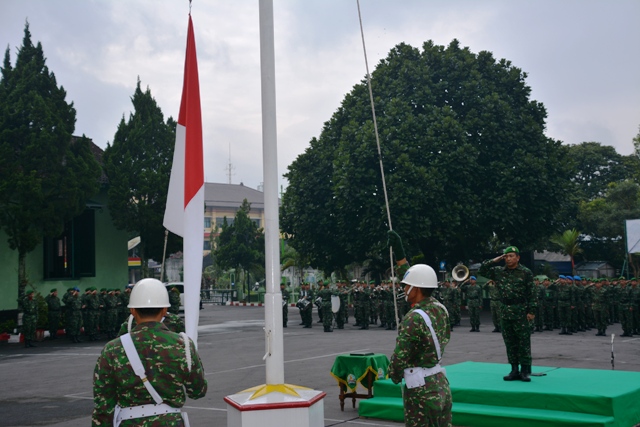 Upacara Tingkatkan Nasionalisme Prajurit