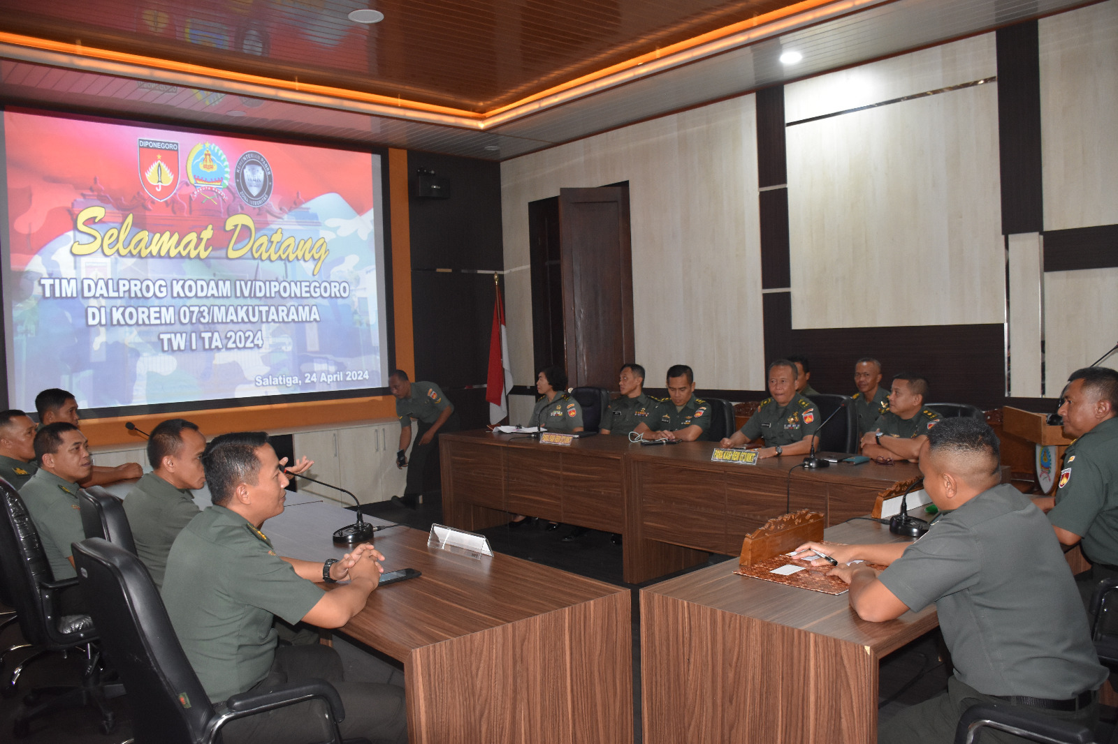 Datangi Korem 073/Makutarama, Tim Kodam IV/Diponegoro Cek Program dan Anggaran