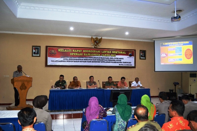  Jelang Operasi Ramadniya Candi 2017, Dandim 0721/Blora Hadir Dirakor Lintas Sektoral