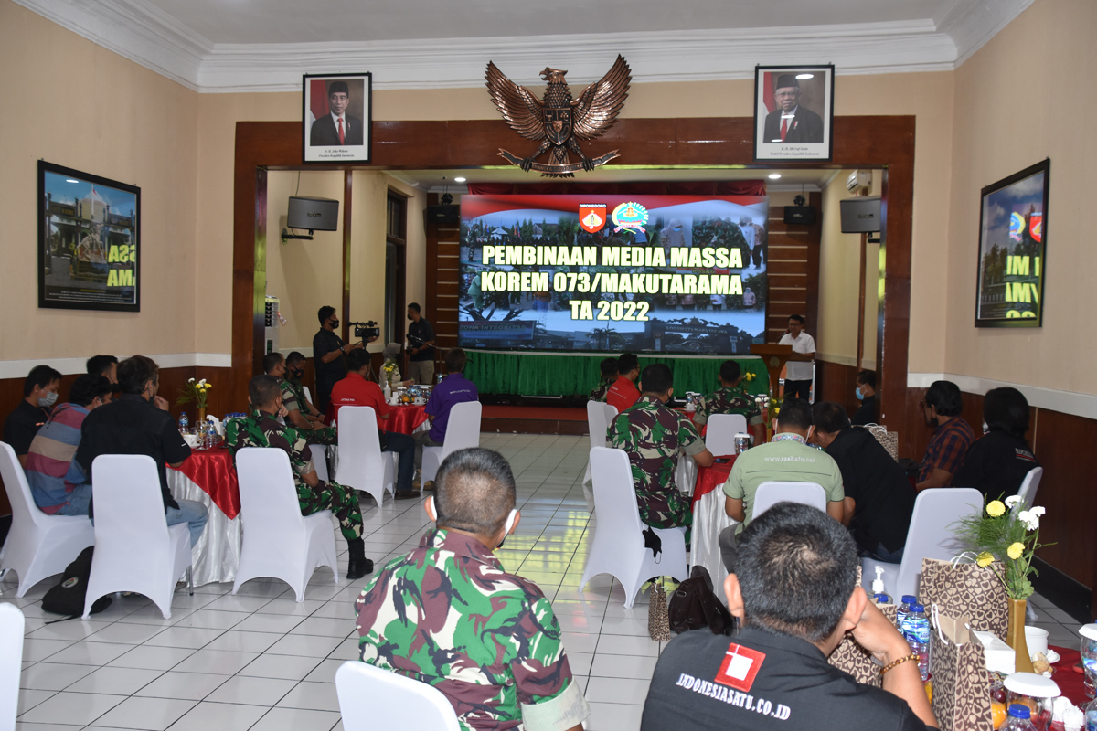Jalin Silaturahmi, Danrem 073/Makutarama Coffee Morning Bersama Awak Media