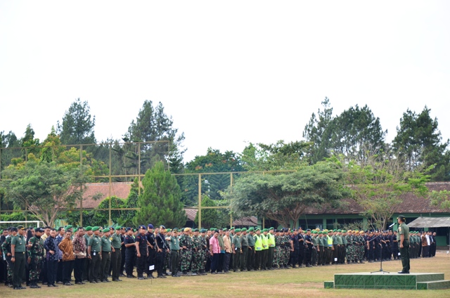 Gladi Apel Gelar Pasukan Sambut Kedatangan Presiden RI di Salatiga