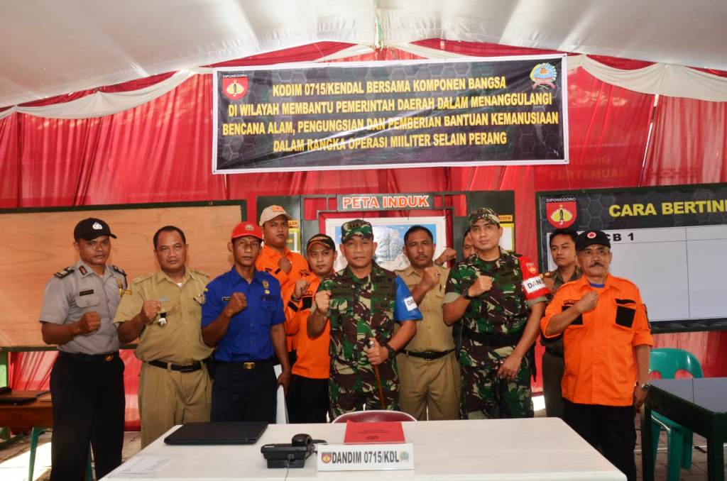 Latihan Posko Kodim Kendal Resmi Dibuka Danrem Salatiga