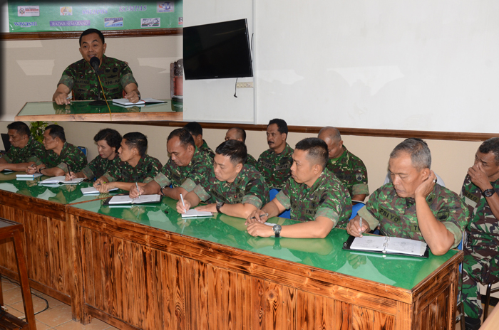 Danrem Pimpin Evaluasi