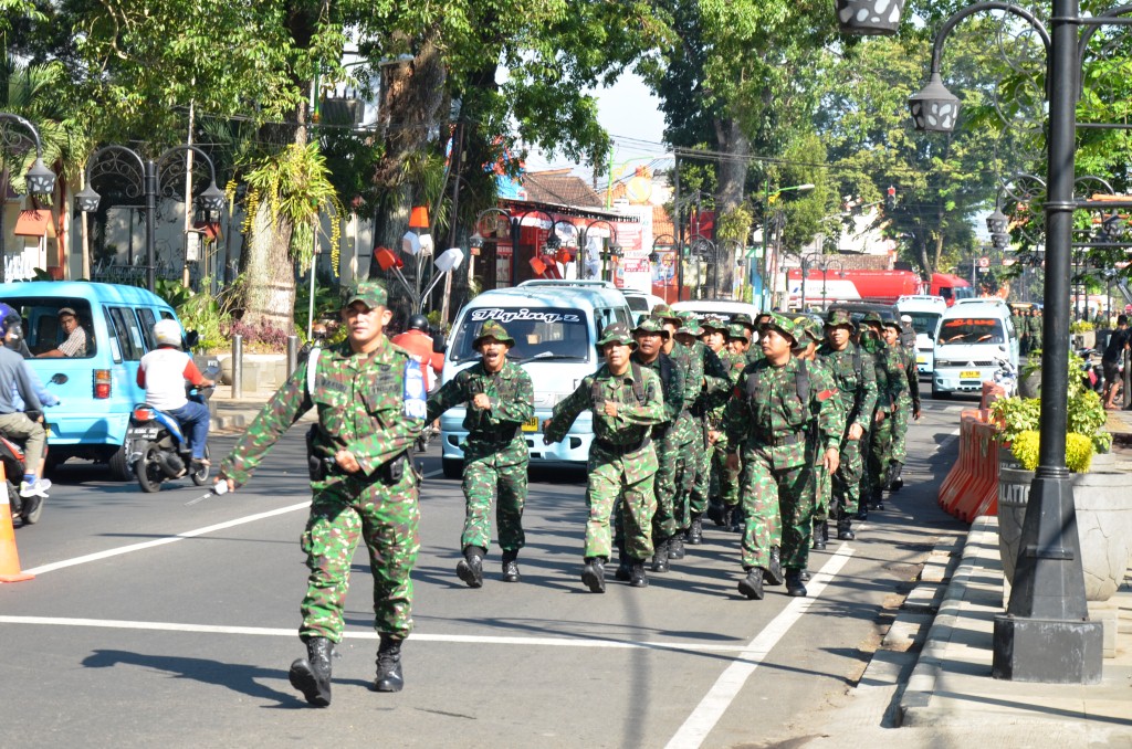 Semangat Korem Salatiga Lagi-Lagi Meluap Saat Laksanakan Hanmars Minggu Militer