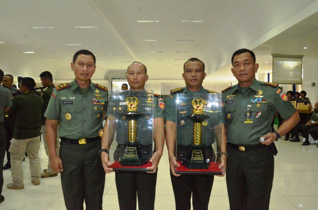 Apel Dansat, Korem Salatiga menyabet dua piala penghargaan