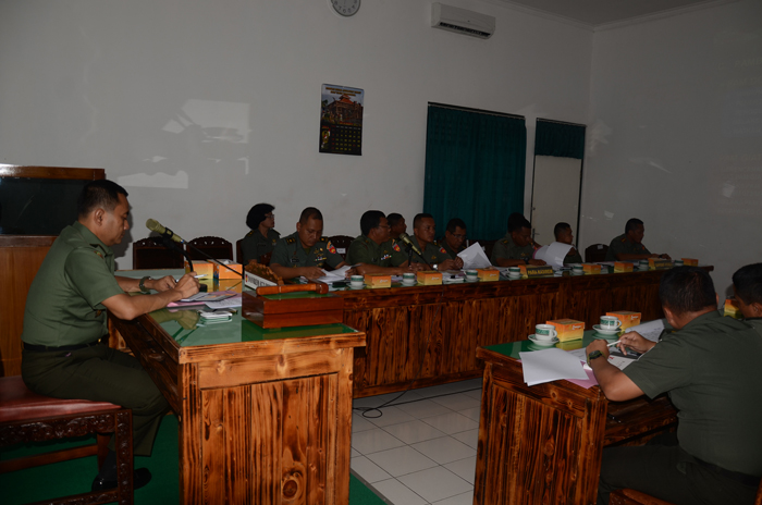 Danrem Pimpin Rapat Pankar