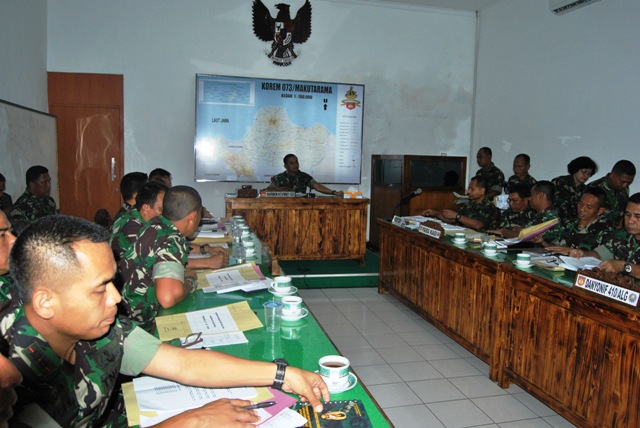Danrem Salatiga Pimpin Sidang Pankar UKP