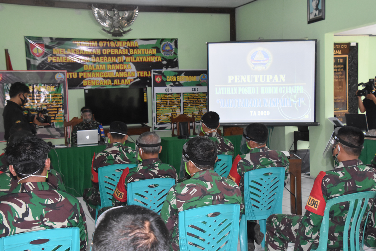 Kasrem 073/Makutarama Tutup latihan Posko I Kodim 0719/Jepara