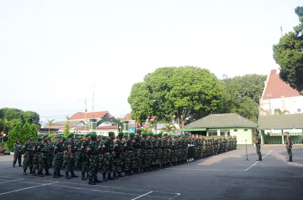 Korem Adakan Apel Siaga Kunjungan Presiden