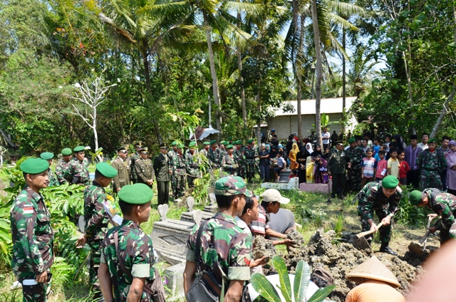 Yonif 410/Alugoro kehilangan salah satu prajurit terbaiknya
