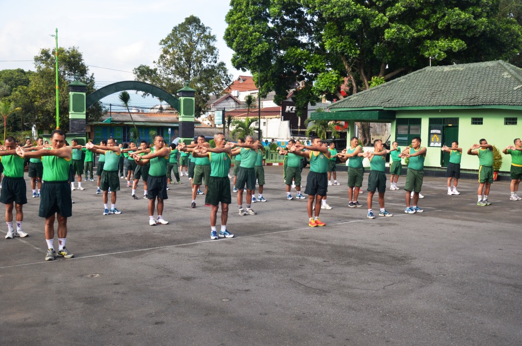 Korem 073/Makutarama Jalankan Tugas Penuh Semangat dan Keyakinan Dengan Aerobik