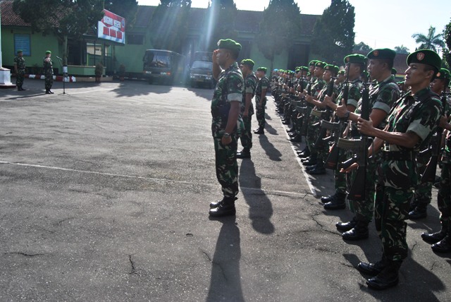 Prajurit Korem Salatiga Tetap Waspada