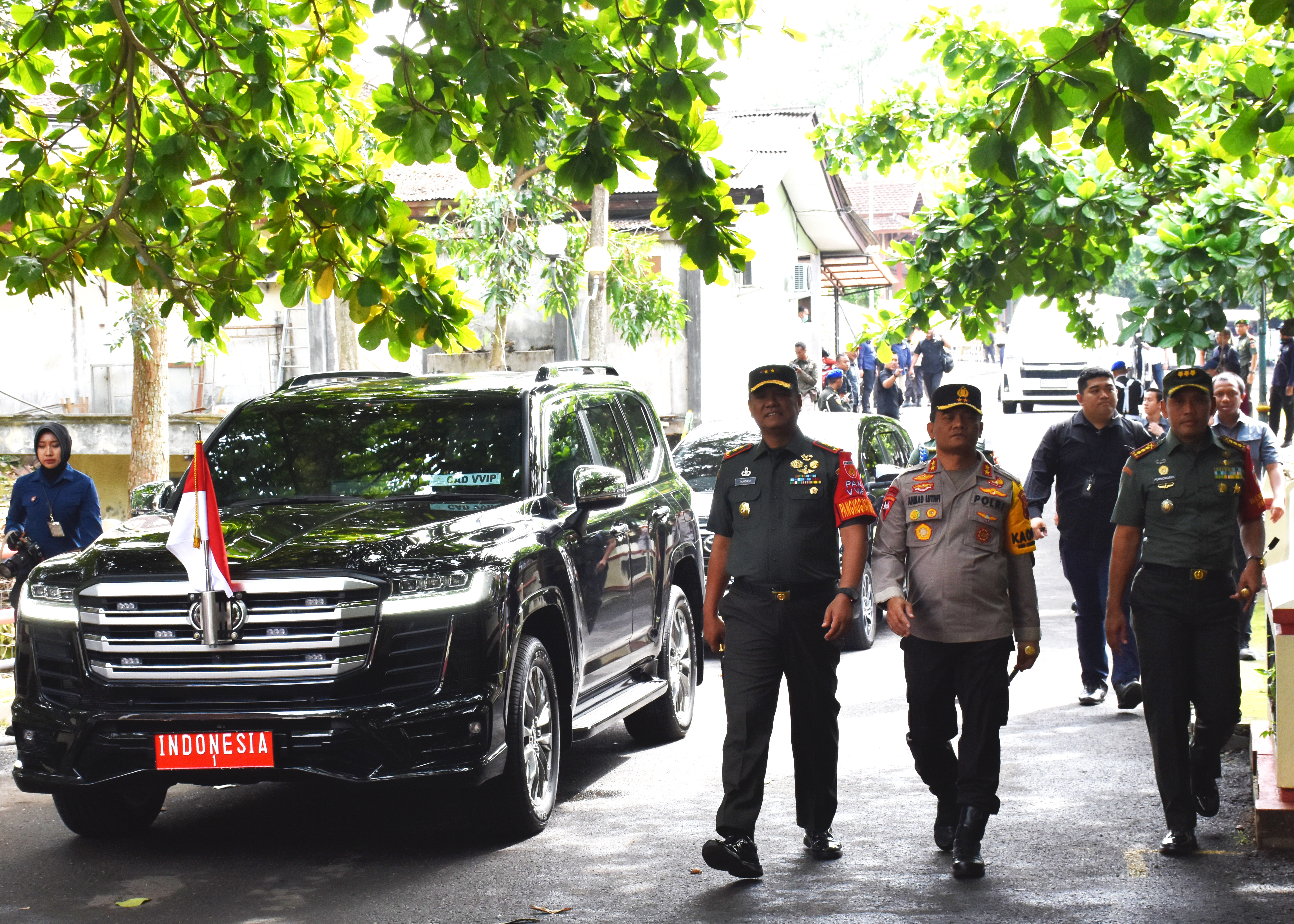 Danrem 073/Mkt Dampingi Pangdam IV/Dip Dalam Rangka PAM Kunker RI 1 di Salatiga