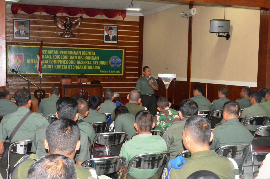 Pembinaan Mental Prajurit Dan PNS Korem 073/Makutarama