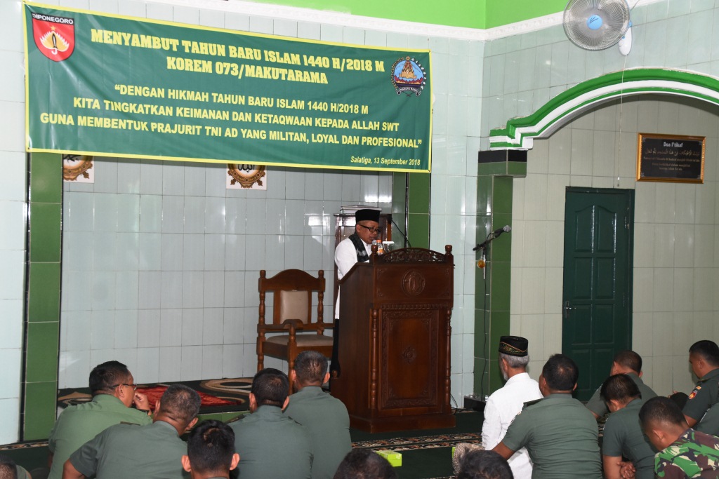 Sambut Tahun Baru Islam, Korem 073/Makutarama Tingkatkan Keimanan dan Ketaqwaan