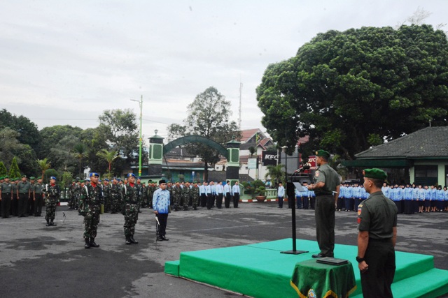 Korem Salatiga Laksanakan Upacara 17 An
