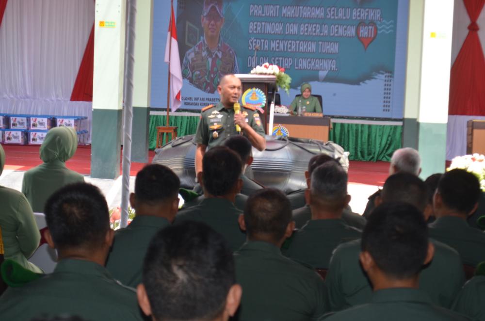 Danrem 073/Makutarama Berikan Arahan Kepada Anggota Kodim Kendal