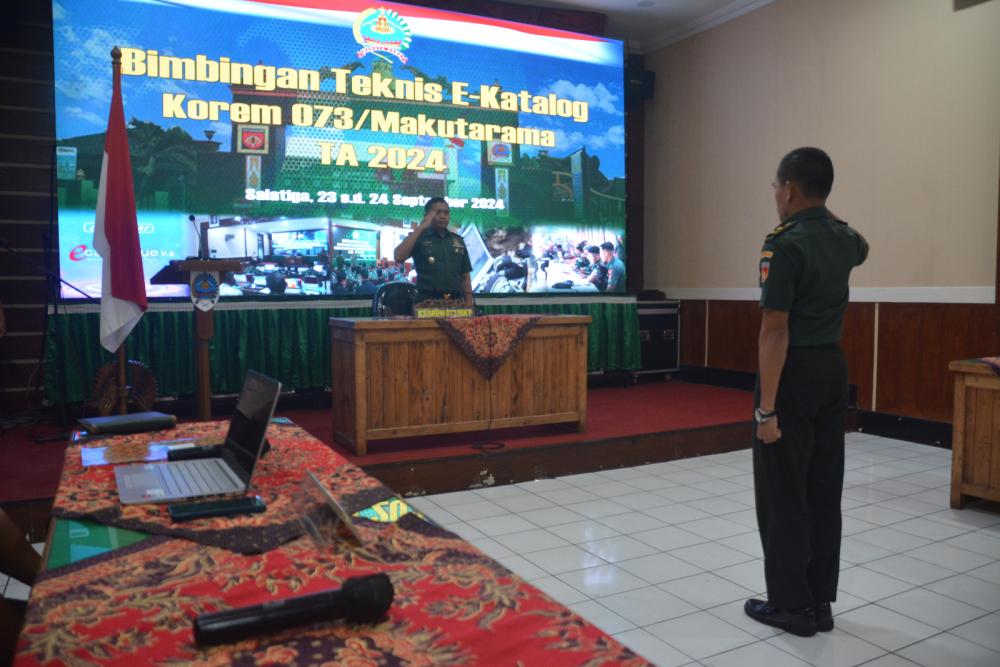 Kasrem 073/Mkt Buka Bimtek E-Katalog