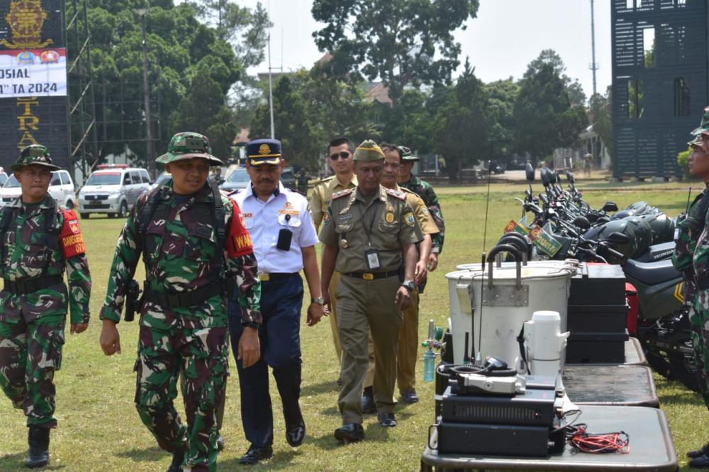 Kasrem 073/Mkt Cek Apel Gelar Pasukan Penanganan Konflik Sosial