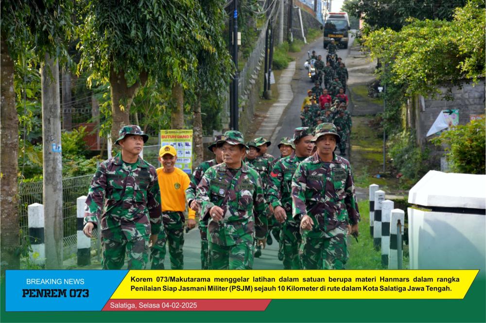Prajurit Siap Jasmani Militer
