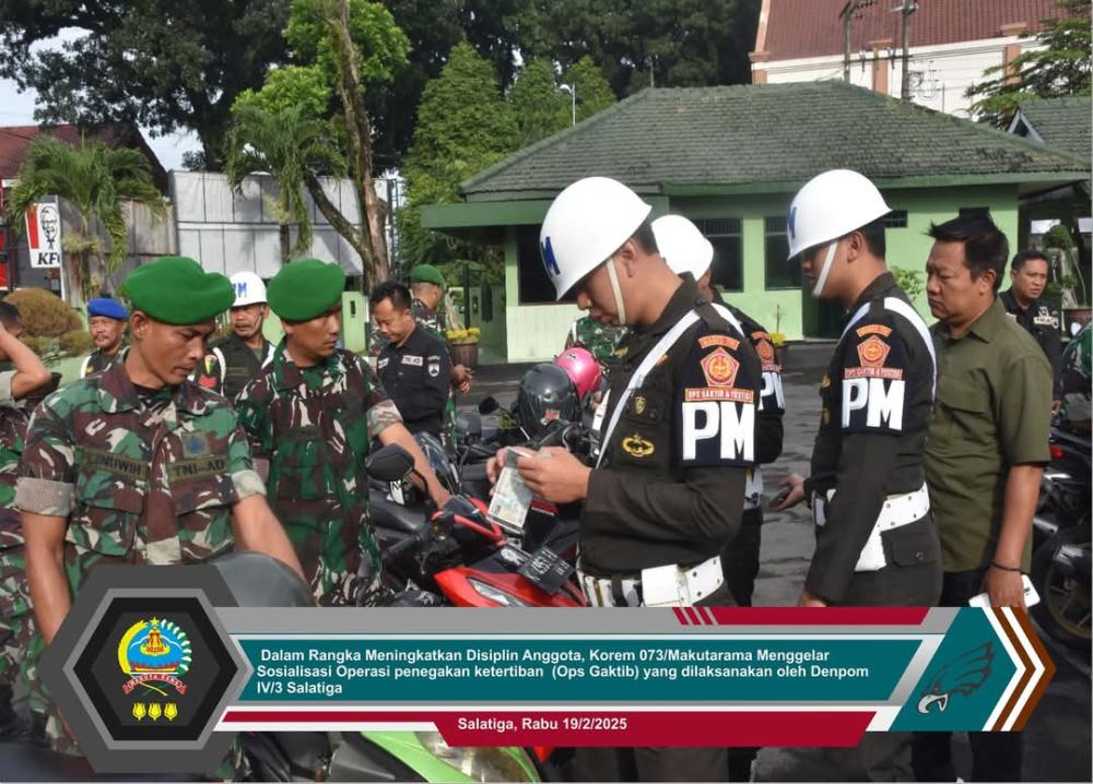 Operasi Penegakan Ketertiban Pastikan Kelengkapan Kendaraan Dinas dan Pribadi