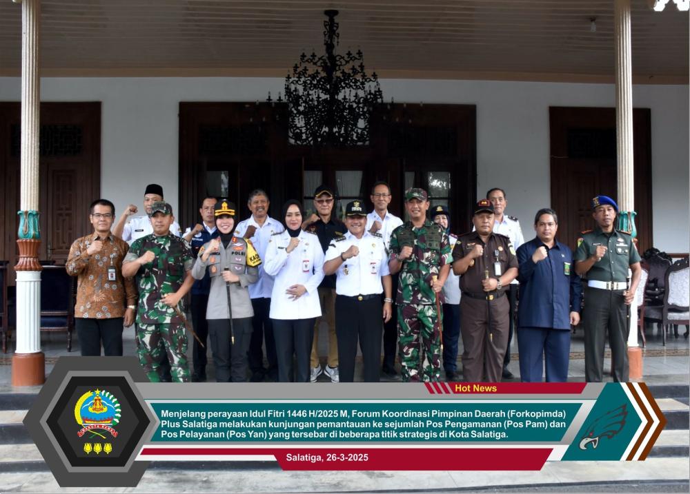 Forkopimda Plus Salatiga Kunjungi Pos Pemantauan Pengamanan Idul Fitri 1446 H
