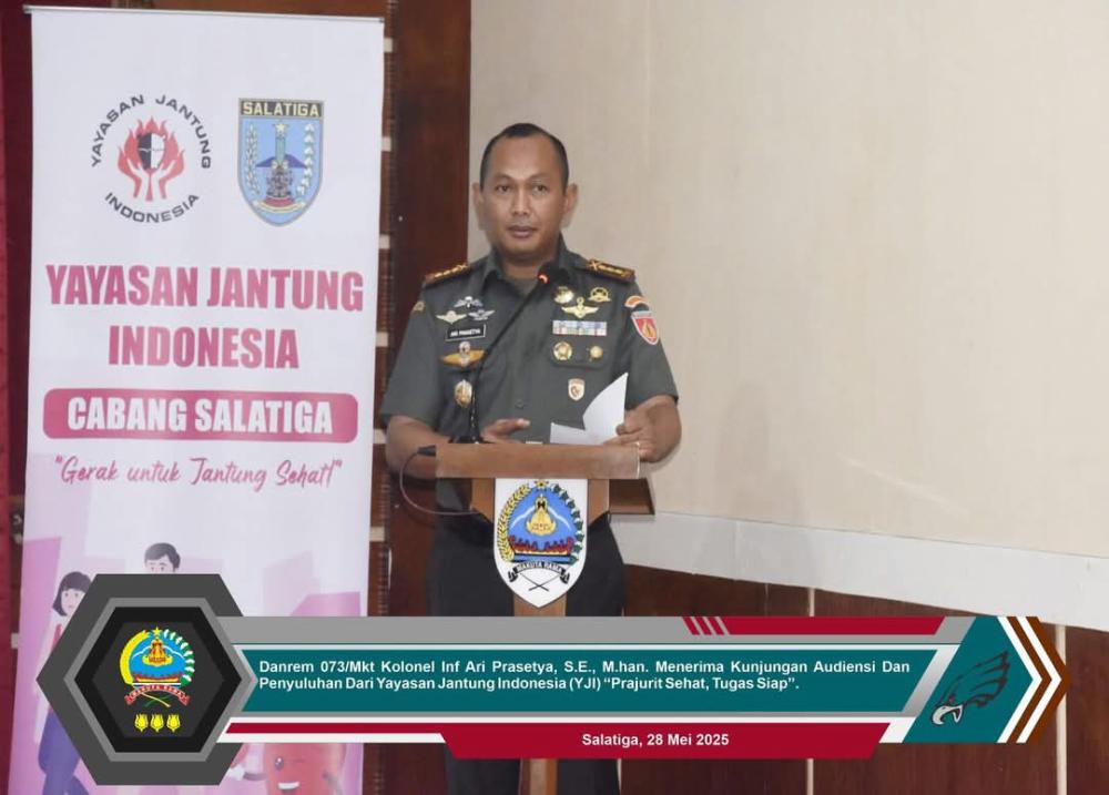 Danrem 073/Makutarama : "Prajurit Sehat, Tugas Siap"!