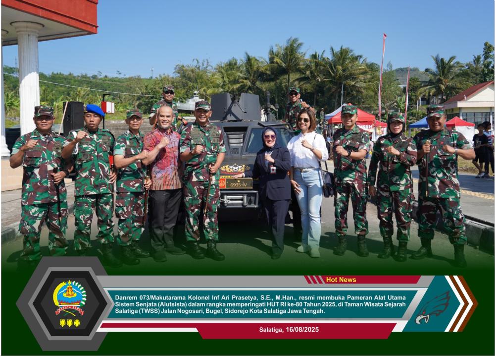 TWSS Diguncang Konvoi Kendaraan Tempur Setelah Danrem 073/Mkt Buka Pameran Alutsista