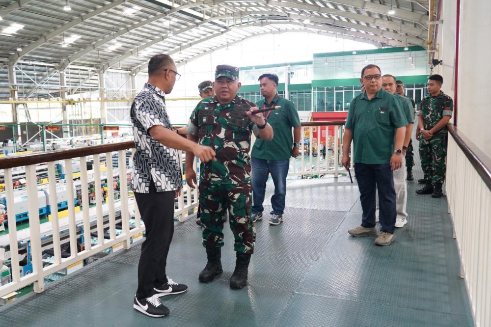 Perkuat Sinergi Industri, Danrem Makutarama Bersilaturahmi ke PT Selalu Cinta Indonesia