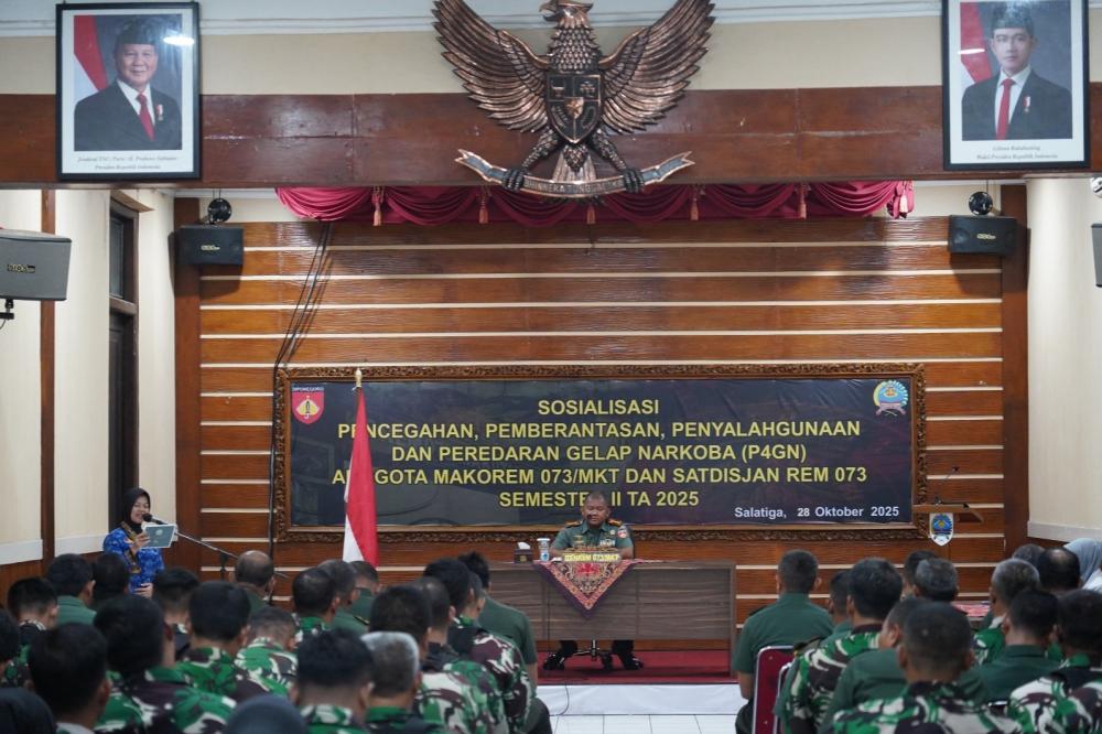 Danrem 073/Makutarama Tegaskan “Zero Narkoba”: Tak Ada Ruang bagi Prajurit Terlibat Barang Haram