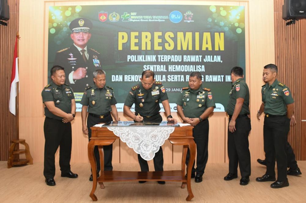 Danrem 073/Makutarama Hadiri Peresmian Paviliun Poliklinik Terpadu Rumkit Bakti Wira Tamtama