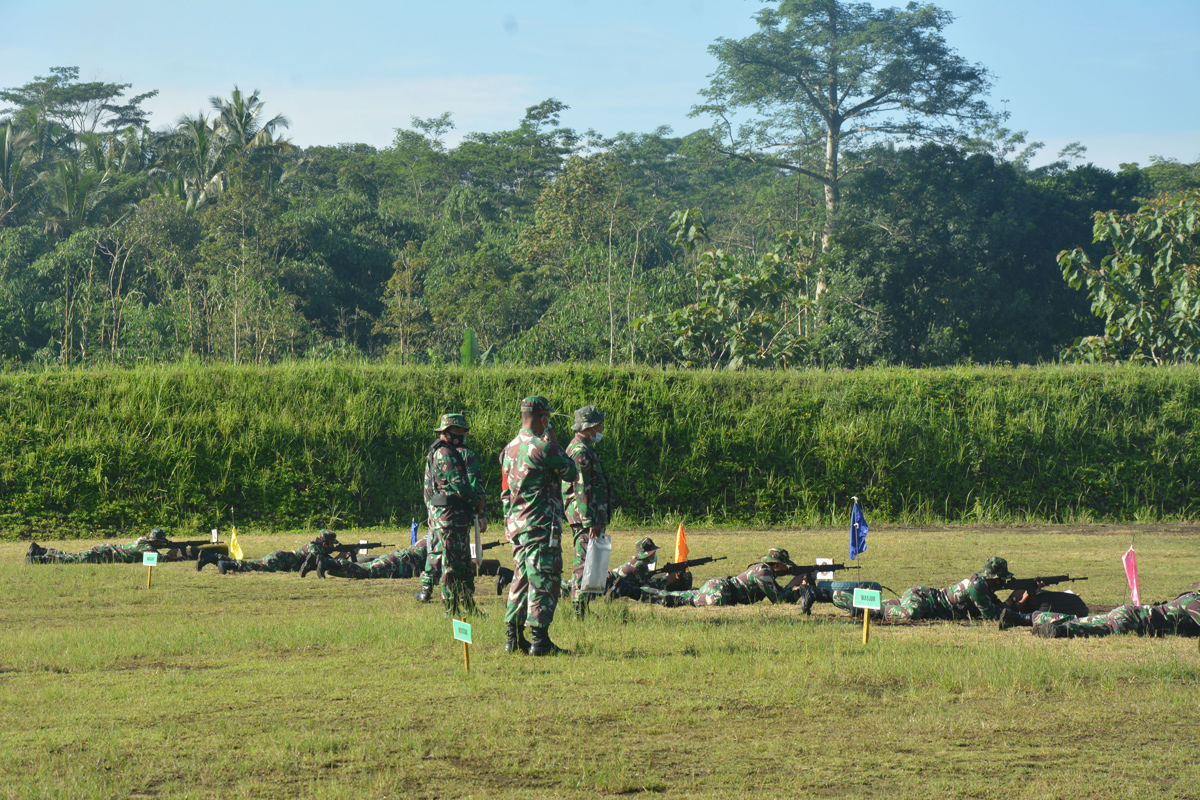 Asah Kemampuan Prajurit, Korem 073/Makutarama Gelar Latbakjatri TW I Tahun 2021