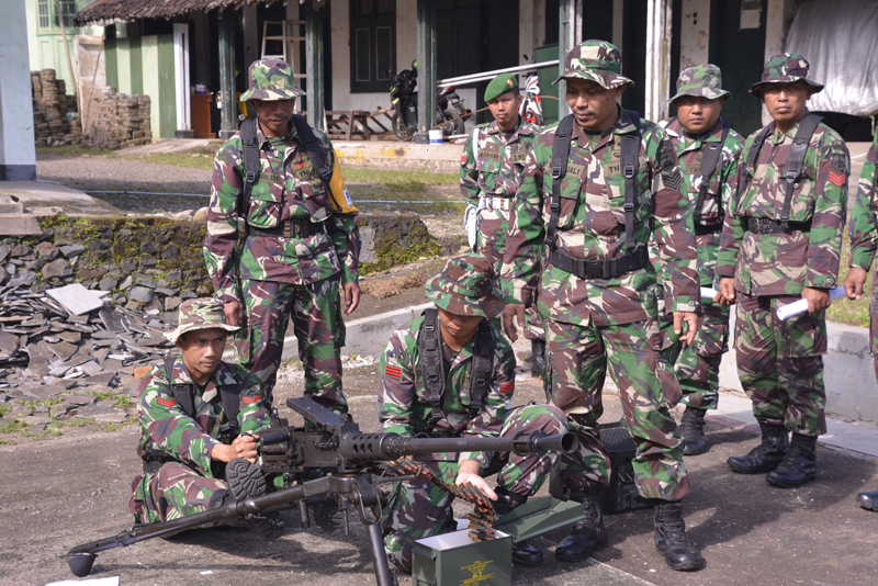 Prajurit Korem 073/Makutarama Laksanakan Uji Terampil Perorangan (UTP) Dan Uji Terampil Jabatan (UTJ