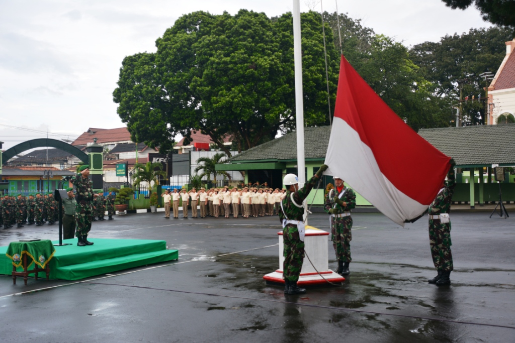 Upacara Bendera Tumbuhkan Jiwa Nasionalisme Korem Salatiga